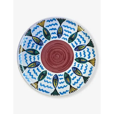 Les Ottomans Multi Sicilian Summer Hand-painted Ceramic Plate 28cm