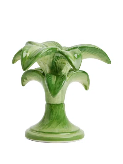 Les-ottomans Glänzende Grüne Keramikvase In Green