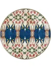 Les-ottomans Patch Nyc Circular Tray In Blue