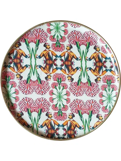 LES-OTTOMANS PATCH NYC CIRCULAR TRAY