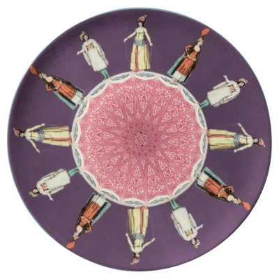 Pre-owned Les Ottomans Porcelain Costantinople 1 Set Of 2 Dessert Plates By  In Gray