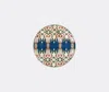 Les-ottomans Patch Nyc Circular Tray In Multicolor