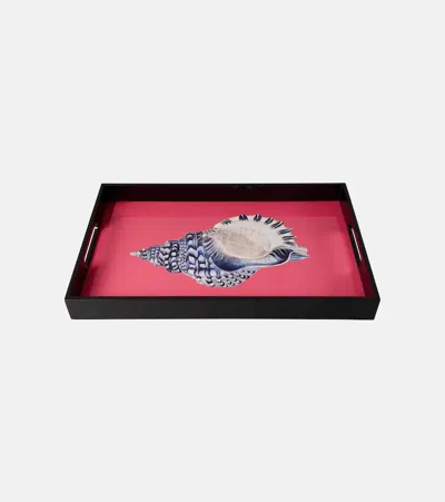 Les-ottomans Shell Lacquered Wooden Tray