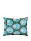 Les-ottomans Silk Polka-dot Cushion (40cm X 50cm) In Multi