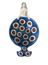 Les-ottomans Siren Circle-pattern Bowl In Blue