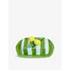 Les Ottomans Striped Ceramic Butter Dish 22cm
