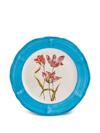 Les-ottomans Sultan Garden Dinner Plate (25cm) In Blue