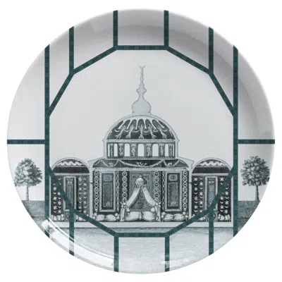 Pre-owned Les Ottomans Topkapi I Porcelain Plate By  In Gray
