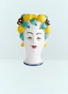 Les Ottomans Woman Lemon Vase In White