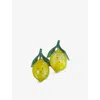 Les Ottomans Ceramic Salt And Pepper Shakers Yellow In Yellow