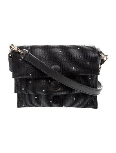Pre-owned Les Petits Joueurs Leather Shoulder Bag In Black