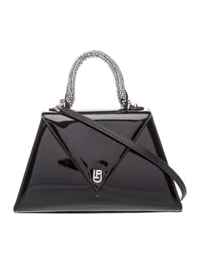 Pre-owned Les Petits Joueurs Patent Leather Crossbody Bag In Black