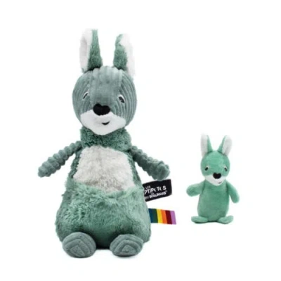 Les Ptipotos Kids'  Kangaroo Mom & Her Baby