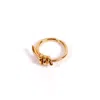 Les Reines Ferry Knot - Men Adjustable Ring 24k Gold Plated In Gold