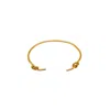 Les Reines Men's Ferry Knot - Cuff Bracelet 24k Gold Plated In Gold