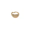Les Reines Men's The Signet - Statement Adjustable Ring 24k Gold Plated In Gold