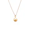 Les Reines Women's Aurora - Long Minimalist Necklace 24k Gold Plated In Gold