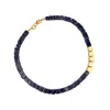 Les Reines Women's Blue / Gold Nocturne - Lapis Beaded Necklace With 24k Plated Beads In Multi