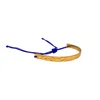 Les Reines Women's Gold / Blue Nocturne Blue Elegance - Hammered Bracelet 24k Gold Plated In Multi