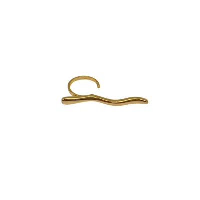 Les Reines Women's Golden Branch - Adjustable 24k Gold Plated Ring