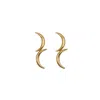 Les Reines Women's Lunar Mirror - Dangle Earrings 24k Gold Plated In Gold