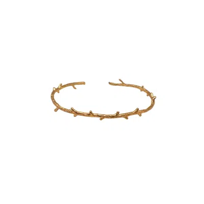 Les Reines Women's The Branchlet - Cuff Bracelet 24k Gold Plated