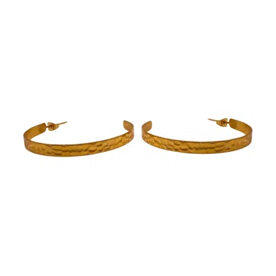 Les Reines Women's The Cirque Grande - Hoop Earrings 24k Gold Plated