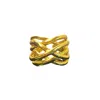 Les Reines Women's The Costellate - Statement Ring 24k Gold Plated
