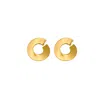 Les Reines Women's The Eternity - Statement Earrings 24k Gold Plated In Gold