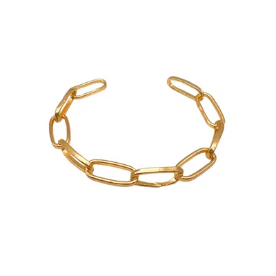 Les Reines Women's The Noble - Chain Cuff Bracelet 24k Gold Plated