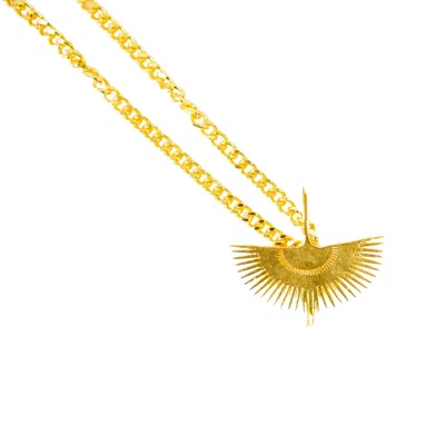 Les Reines Women's The Peafowl - Bold Chain Necklace 24k Gold Plated
