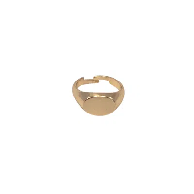 Les Reines Women's The Signet - Adjustable Ring 24k Gold Plated