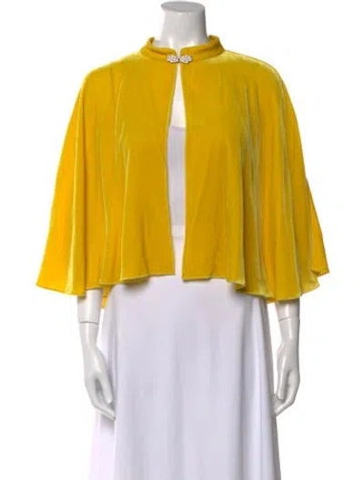 Pre-owned Les Rêveries Mock Neck Sweater In Yellow