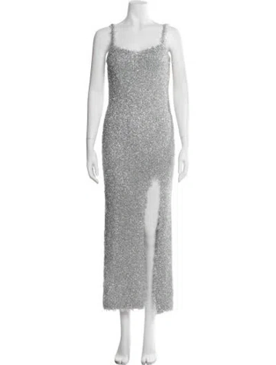 Pre-owned Les Rêveries Printed Long Dress W/ Tags