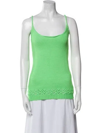 Pre-owned Les Rêveries Scoop Neck Sweater W/ Tags In Green