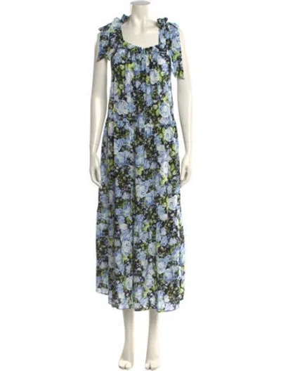 Pre-owned Les Rêveries Silk Long Dress W/ Tags In Black