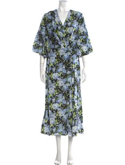 Pre-owned Les Rêveries Silk Long Dress W/ Tags In Black