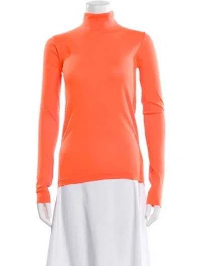 Pre-owned Les Rêveries Turtleneck Long Sleeve Sweatshirt W/ Tags In Orange