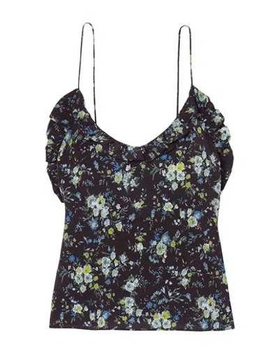 Les Rêveries Woman Top Black Size 12 Silk