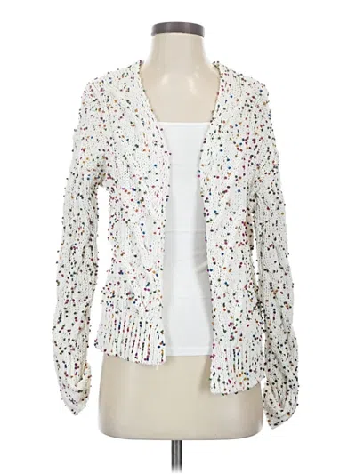 Pre-owned Les Serein Cardigan Sweater In White
