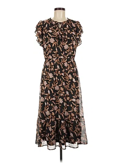 Pre-owned Les Serein Casual Dress In Brown