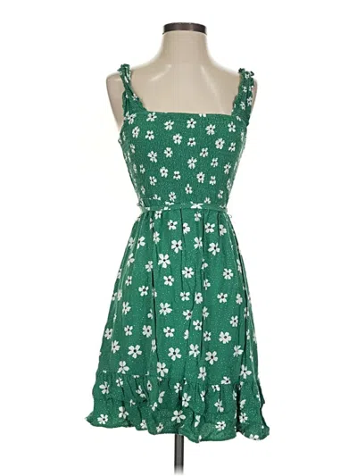 Pre-owned Les Serein Casual Dress In Green