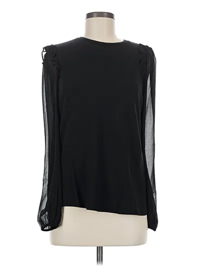 Les Serein Long Sleeve Blouse In Black