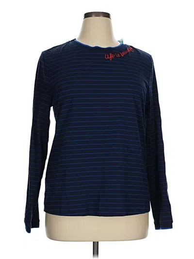 Pre-owned Les Serein Long Sleeve T-shirt In Blue