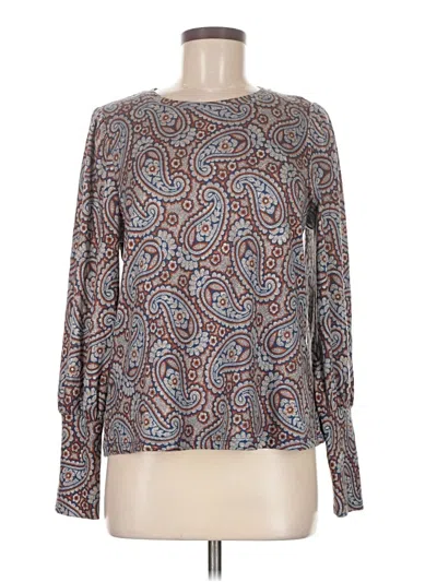 Pre-owned Les Serein Long Sleeve T-shirt In Brown
