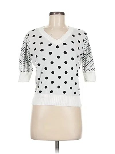 Pre-owned Les Serein Pullover Sweater In White