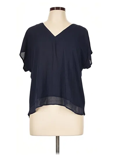 Pre-owned Les Serein Short Sleeve Blouse In Blue