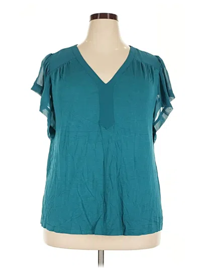Pre-owned Les Serein Short Sleeve T-shirt In Teal