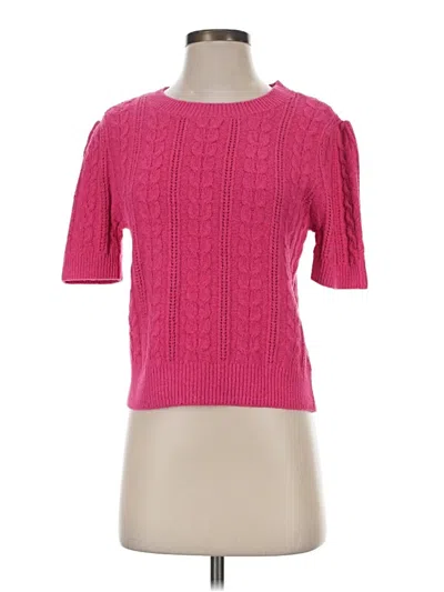 Pre-owned Les Serein Short Sleeve Turtleneck In Pink