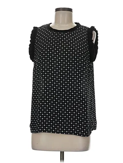 Pre-owned Les Serein Sleeveless Blouse In Black